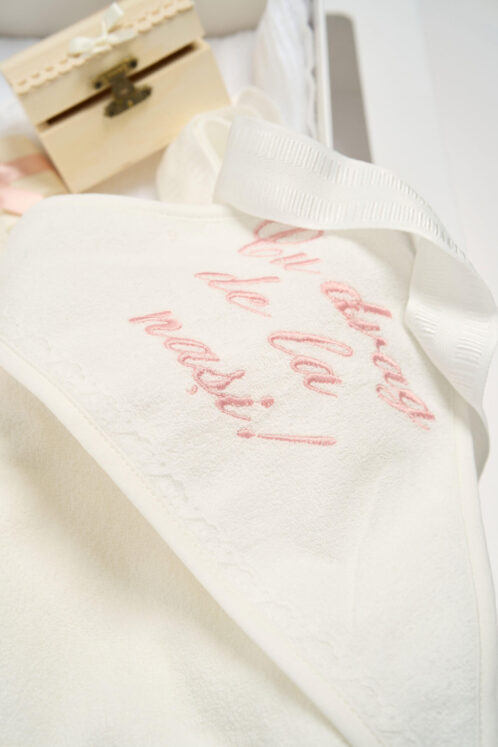Trusou PureBebe botez - roz vintage - imagine 4