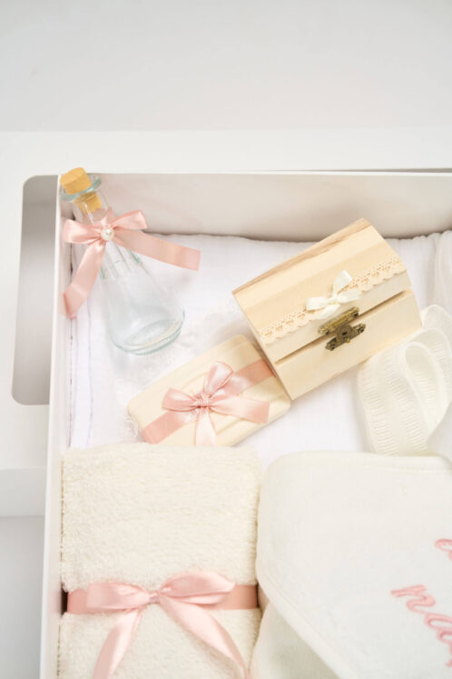 Trusou PureBebe botez - roz vintage - imagine 3