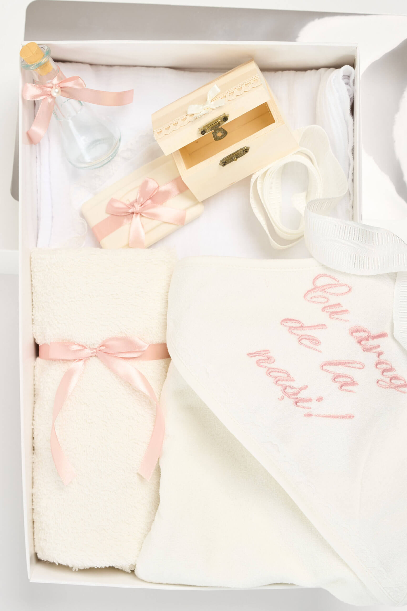 Trusou PureBebe botez - roz vintage
