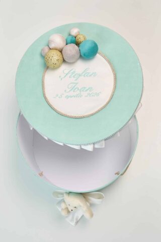 Cufar De Botez Cu Baloane Cu Personalizare Cu Baloane Mint