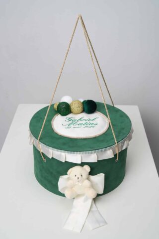 Cufar De Botez Cu Baloane Cu Personalizare Cu Baloane Verde