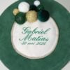 Cufar De Botez Cu Baloane Cu Personalizare Cu Baloane Verde 2