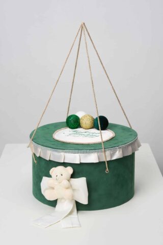 Cufar De Botez Cu Baloane Cu Personalizare Cu Baloane Verde