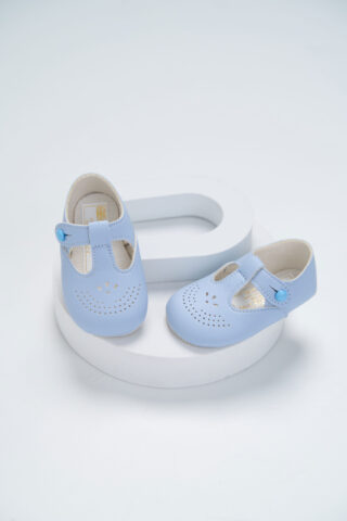Pantofi botez B 080 - bleu