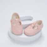 Pantofi botez B 080 - roz