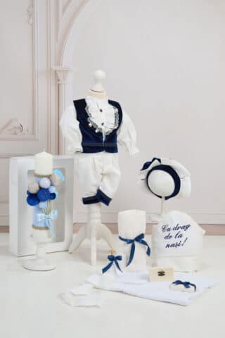 Set Micul Marchiz Bleumarin + Trusou + Lumânare