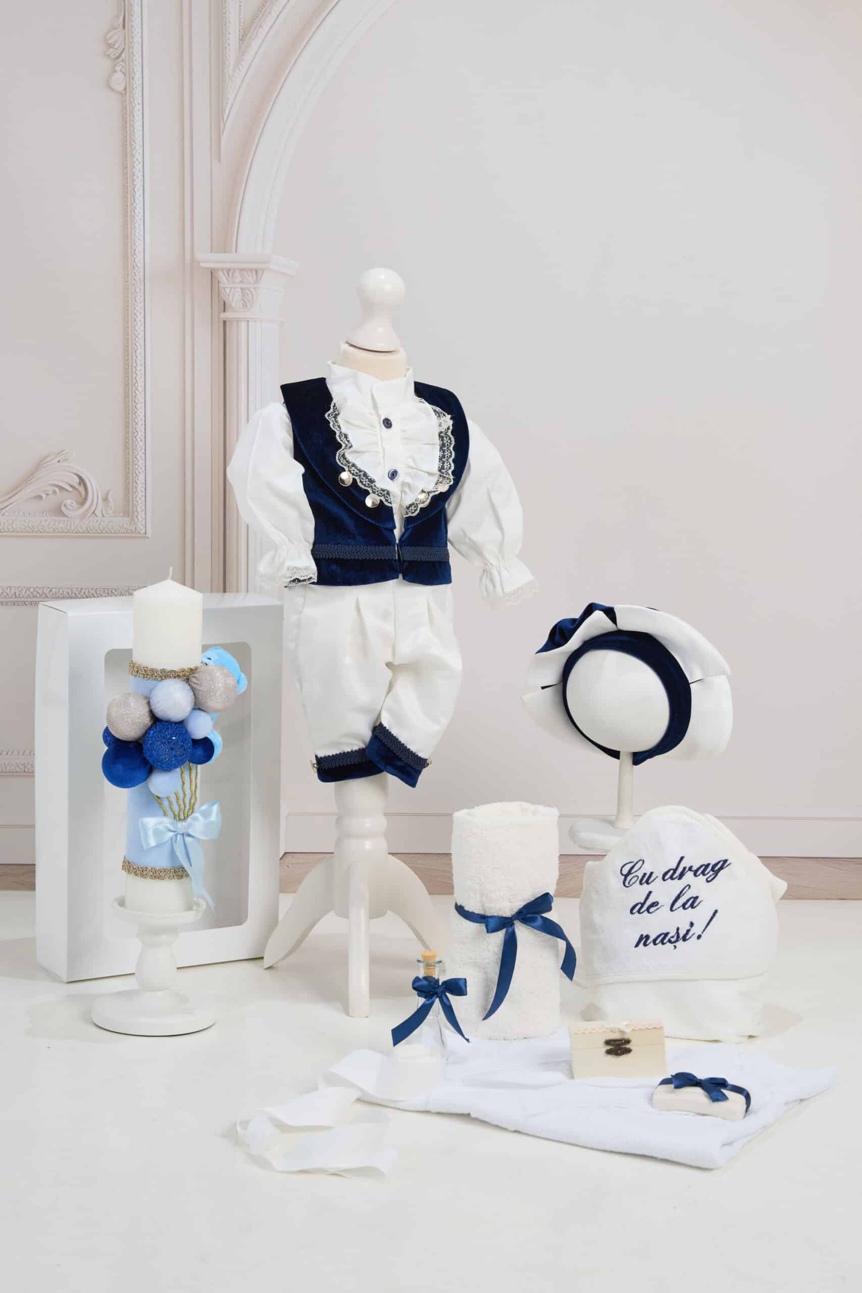 Set Micul Marchiz Bleumarin + Trusou + Lumânare 1 Set Micul Marchiz Bleumarin + Trusou + Lumânare