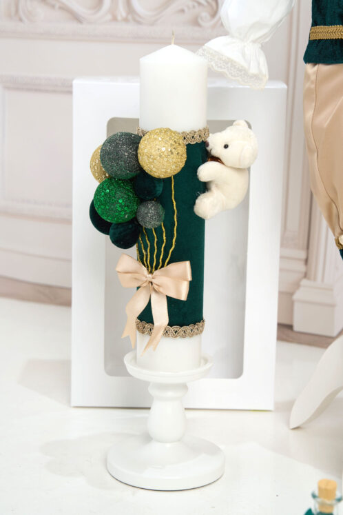 Set Micul Marchiz Verde + Trusou + Lumânare - imagine 3