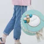 Cufăr Trusou - Ursuleț cu baloane pe Catifea – Mint