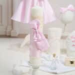 Lumânare botez A28 Monroe – Roz