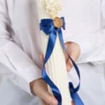 Lumânare de botez - Colecția „Sigiliu de Poveste” - Albastru