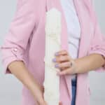 Lumânare botez A27 Șirag cu Perle – Ivoire