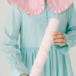 Lumânare botez A27 Șirag cu Perle – Roz