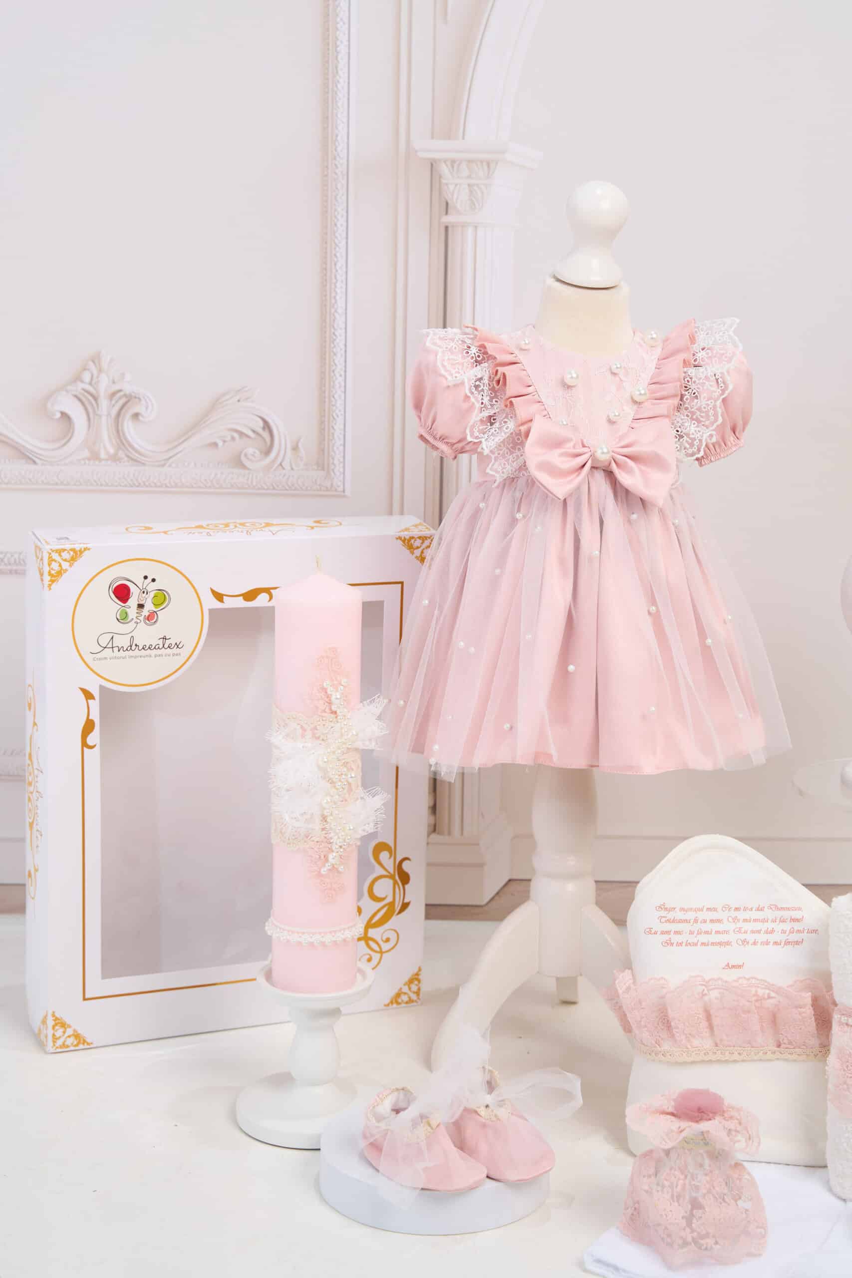 Set Celeste + Trusou + Lumânare - roz 2 Set Celeste + Trusou + Lumânare - roz - imagine 2