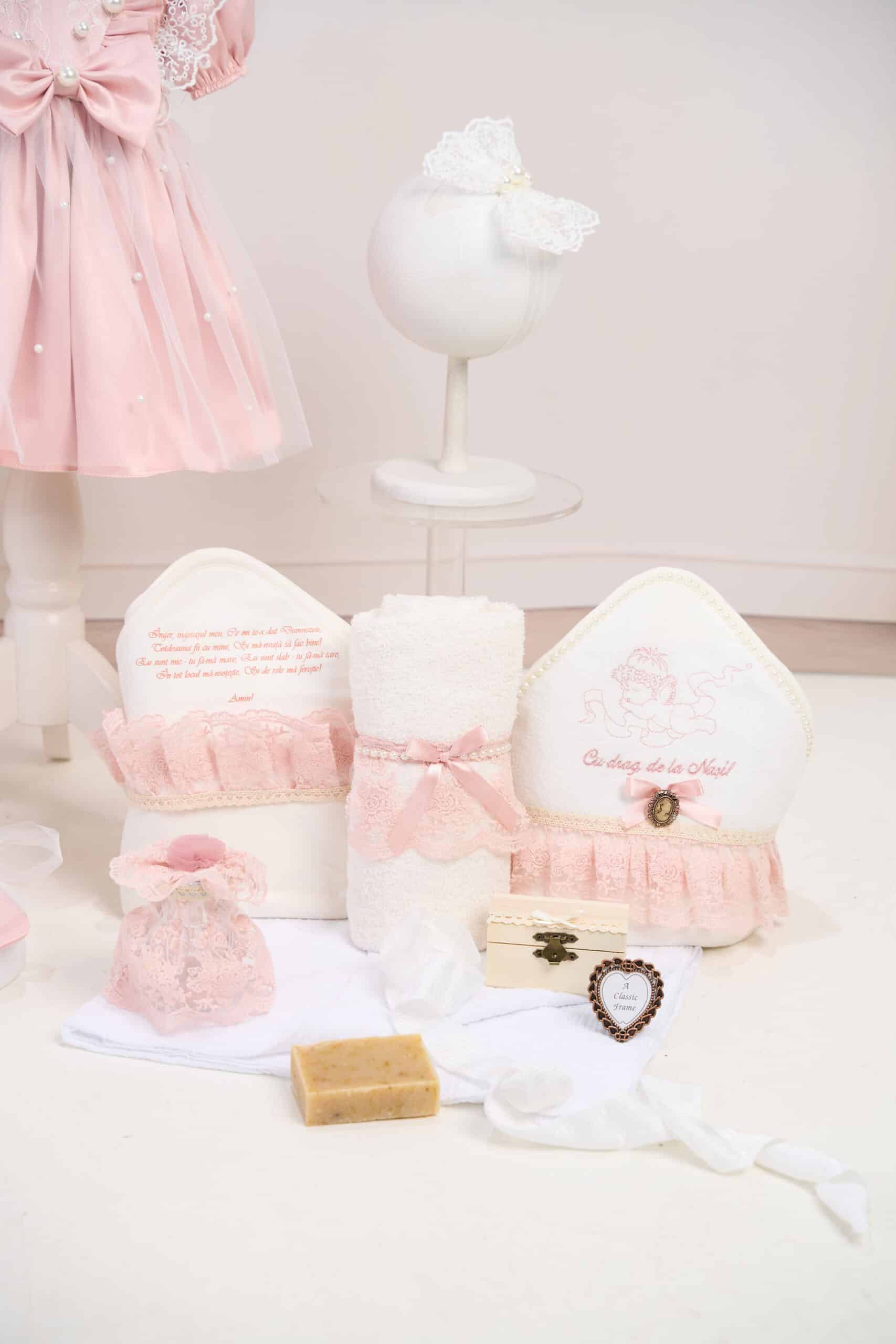 Set Celeste + Trusou + Lumânare - roz 3 Set Celeste + Trusou + Lumânare - roz - imagine 3