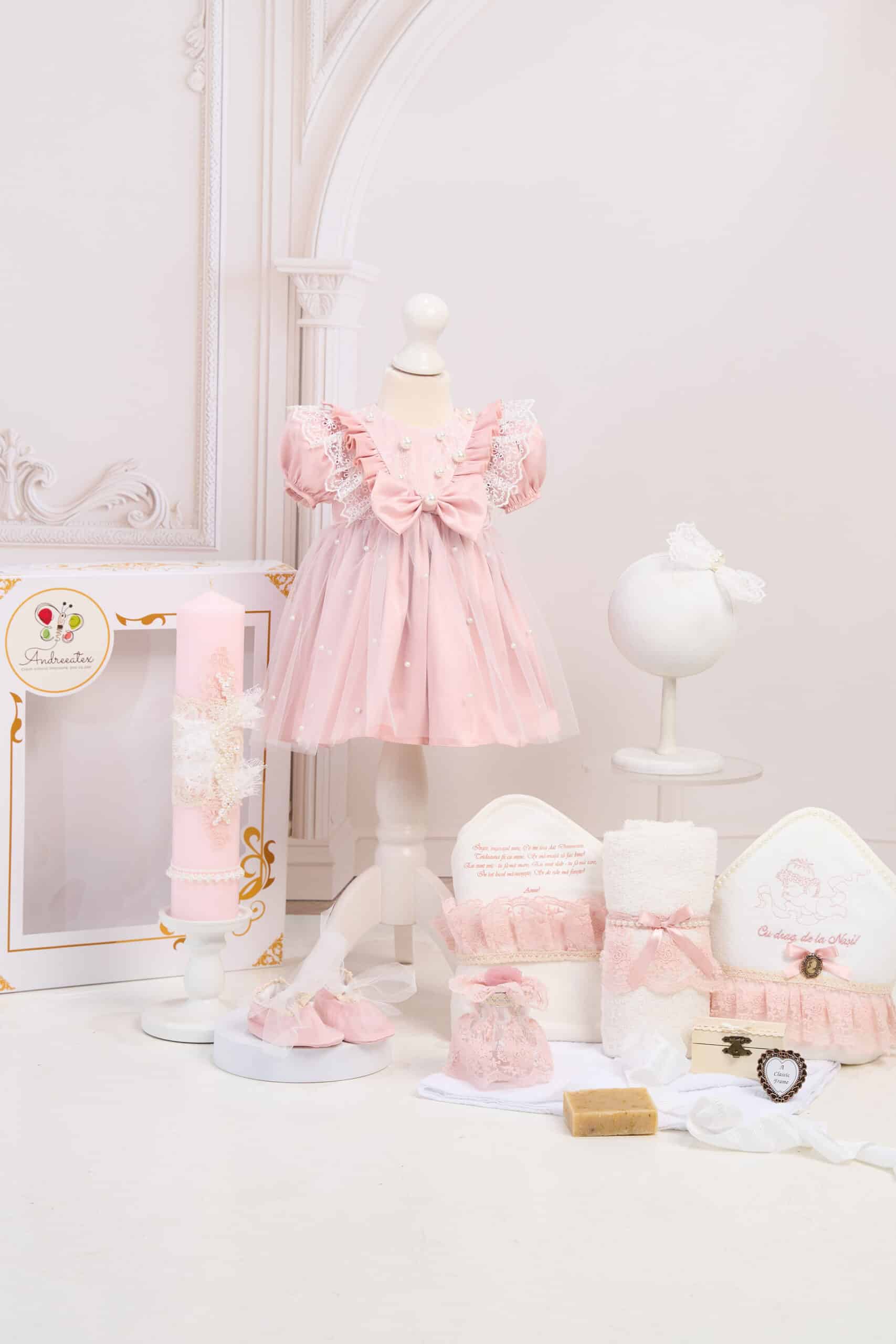 Set Celeste + Trusou + Lumânare - roz 1 Set Celeste + Trusou + Lumânare - roz