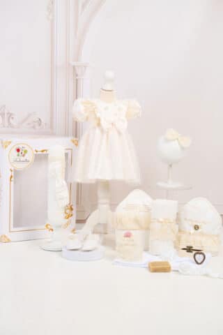 Set Celeste + Trusou + Lumânare - ivoire