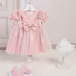 Rochiță Celeste - roz (mânecă scurtă)