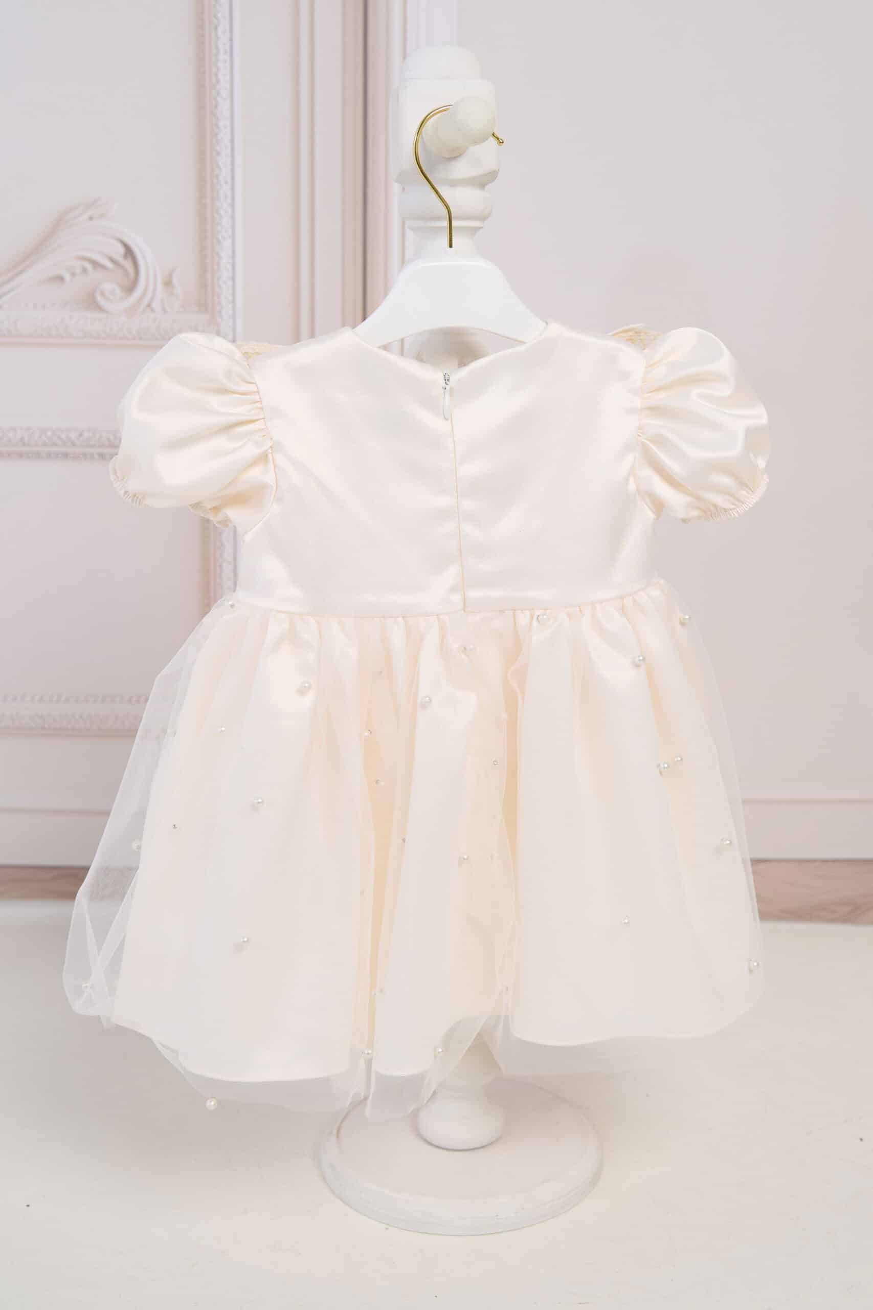 Rochiță Celeste - ivoire (mânecă scurtă) 5 Rochiță Celeste - ivoire (mânecă scurtă) - imagine 5