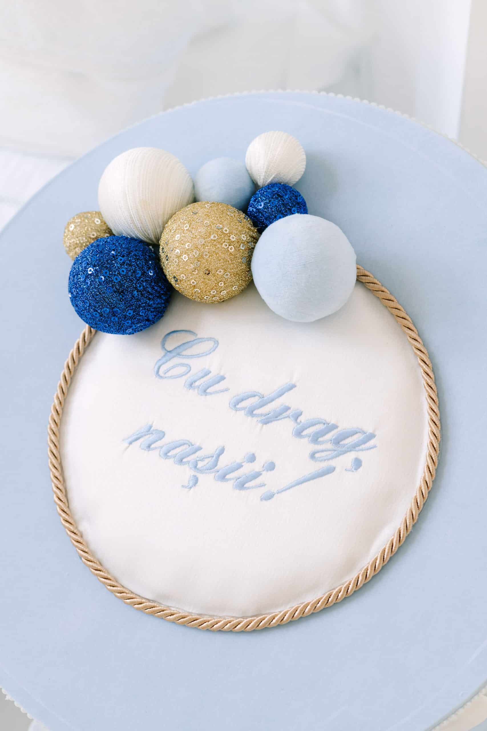 Set complet botez (trusou) - Noah - albastru 8 Set complet botez (trusou) - Noah - albastru - imagine 8