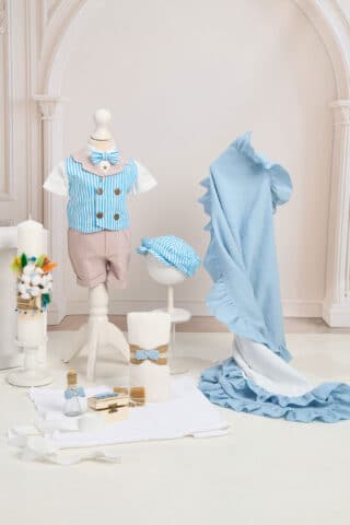 Set Hugo dungi cu pantaloni bej + Trusou + Lumânare