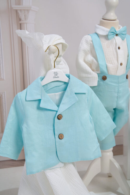 Costum Dan - azur - imagine 6