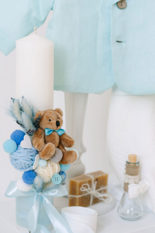 Set complet botez (trusou) - Dan - azur - imagine 5