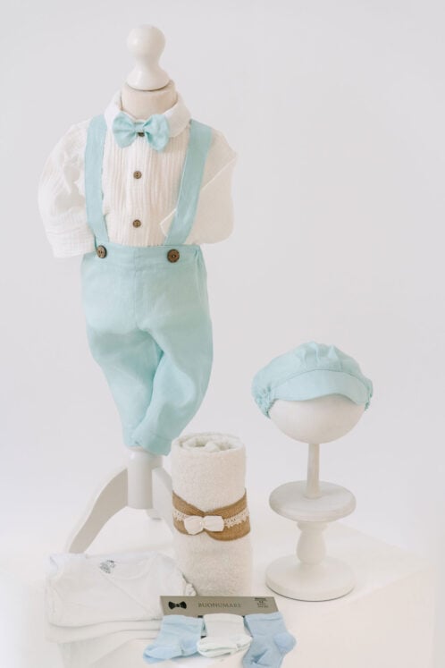 Set complet botez (trusou) - Dan - azur - imagine 2