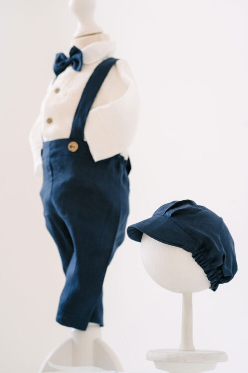 Set complet botez (trusou) - Dan - bleumarin - imagine 3