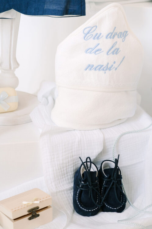 Set complet botez (trusou) - Dan - bleumarin - imagine 4