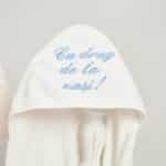 Prosop cu Capișon pentru bebeluși - bleu