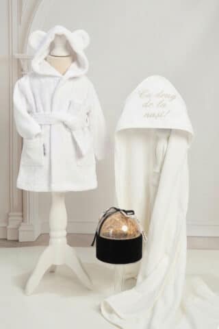Set complet A doua zi – Halat+Prosop și Set “Prima Băiță” negru