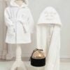 Set Complet Baita De A Doua Zi Prosop Capison Alb Scris Negru