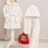 Set Complet Baita De A Doua Zi Prosop Capison Alb Scris Rosu