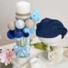 Trusou Complet De Botez Baieti Dan Cufar Volane Bleumarin 6