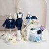 Trusou Complet De Botez Baieti Dan Cufar Volane Bleumarin
