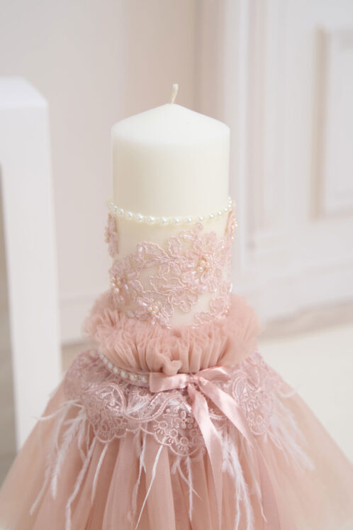 Set Fete Rose Vintage + Trusou + Lumânare - imagine 7