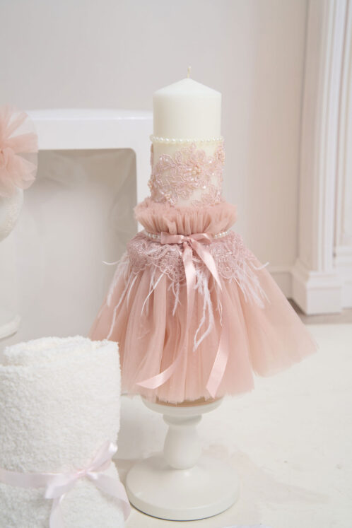 Set Fete Rose Vintage + Trusou + Lumânare - imagine 5