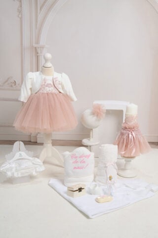 Set Fete Rose Vintage + Trusou + Lumânare