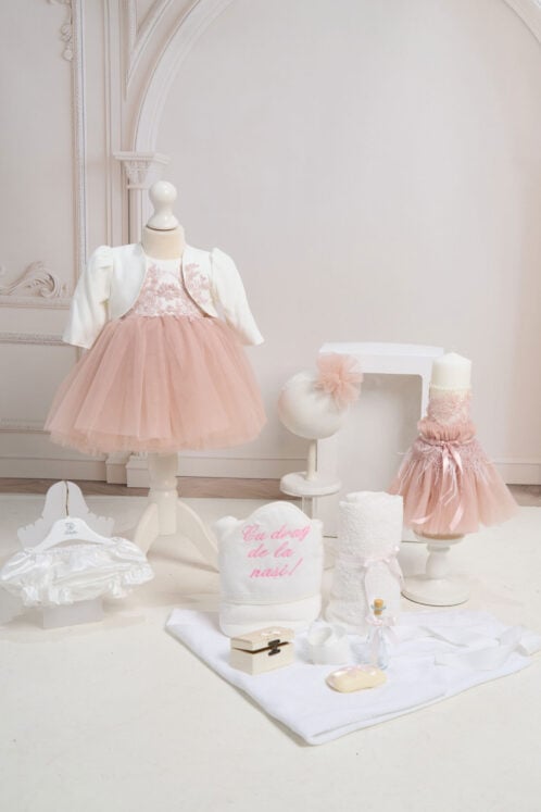 Set Fete Rose Vintage + Trusou + Lumânare