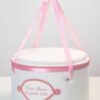 Cufar De Botez Buretat Varianta Cu Personalizare Cufere Buretat Roz
