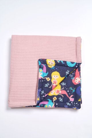 Păturică Pufoasă cu Printuri Vesele pentru Bebe - Sirene