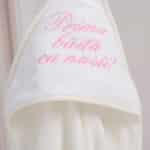 Prosop cu Capișon pentru bebeluși - Prima Băiță cu Nașii - roz