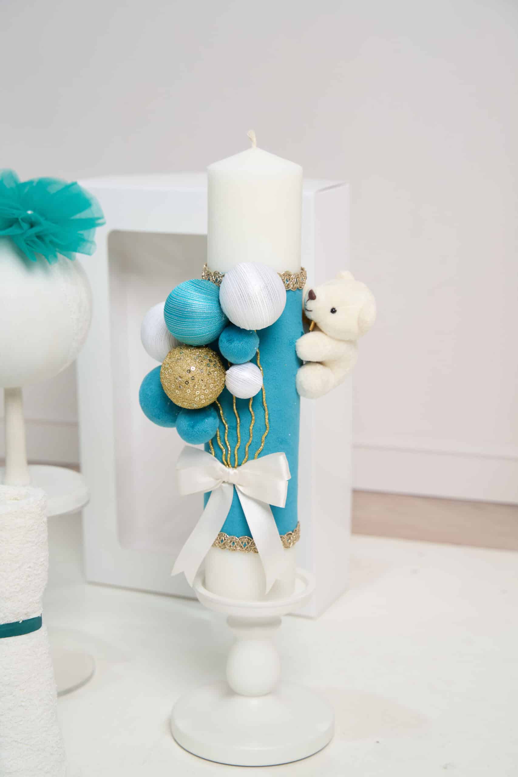 Set Fete Turcoaz + Trusou + Lumânare 3 Set Fete Turcoaz + Trusou + Lumânare - imagine 3