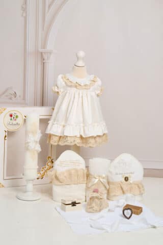 Set Iris + Trusou + Lumânare - ivoire