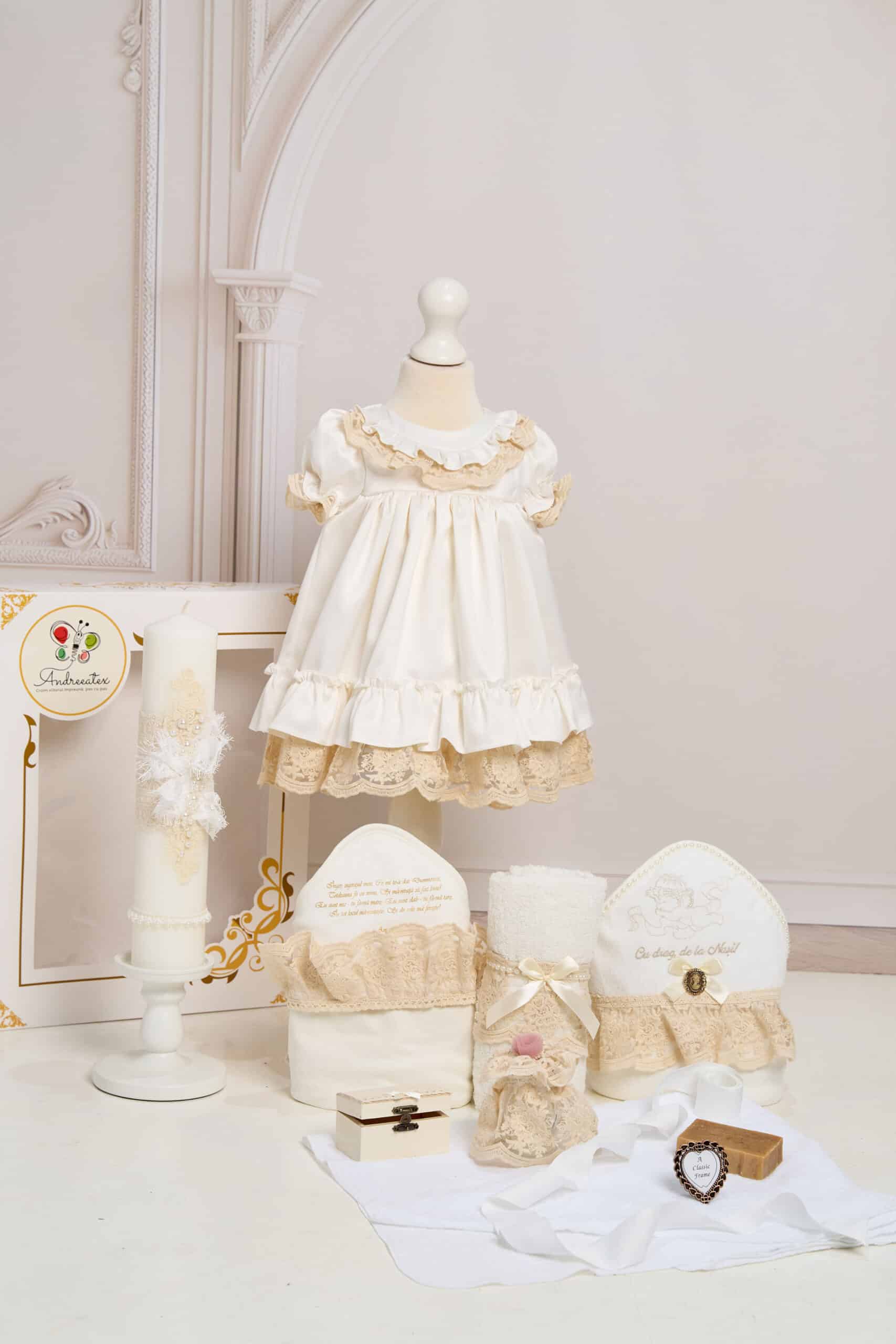 Set Iris + Trusou + Lumânare - ivoire 1 Set Iris + Trusou + Lumânare - ivoire