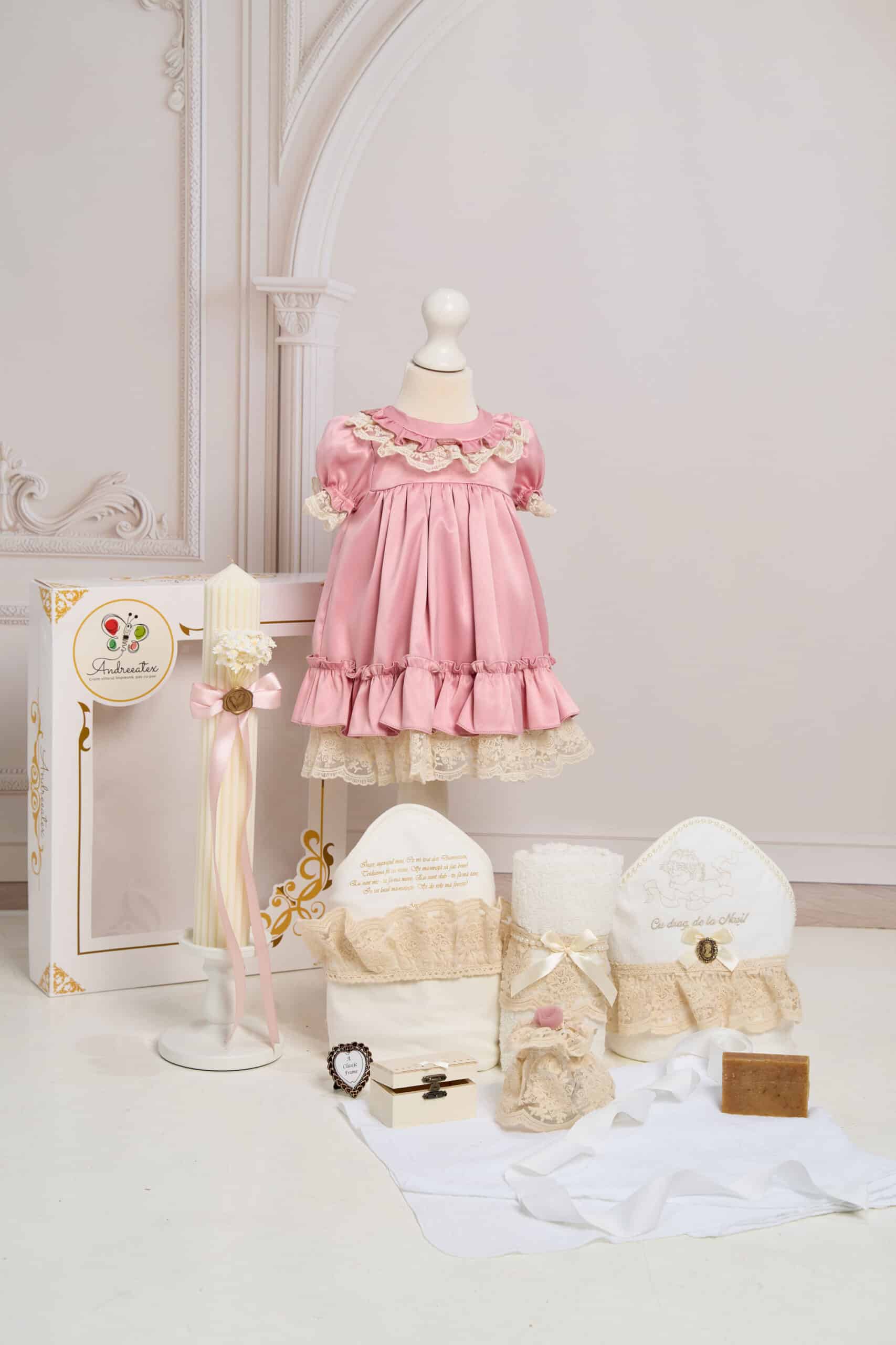 Set Iris + Trusou + Lumânare - roz-vintage 1 Set Iris + Trusou + Lumânare - roz-vintage