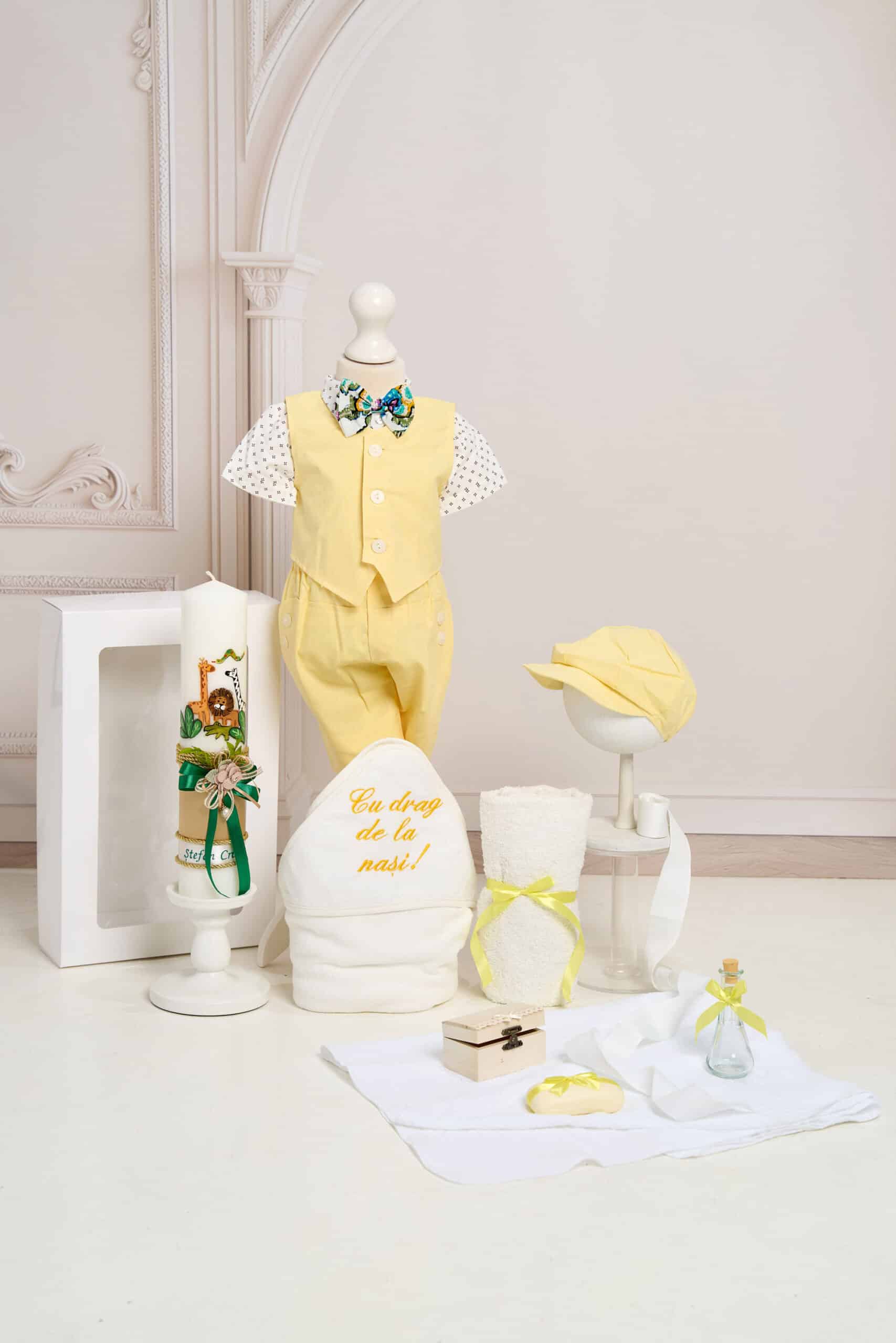 Set David galben + Trusou + Lumânare 1 Set David galben + Trusou + Lumânare