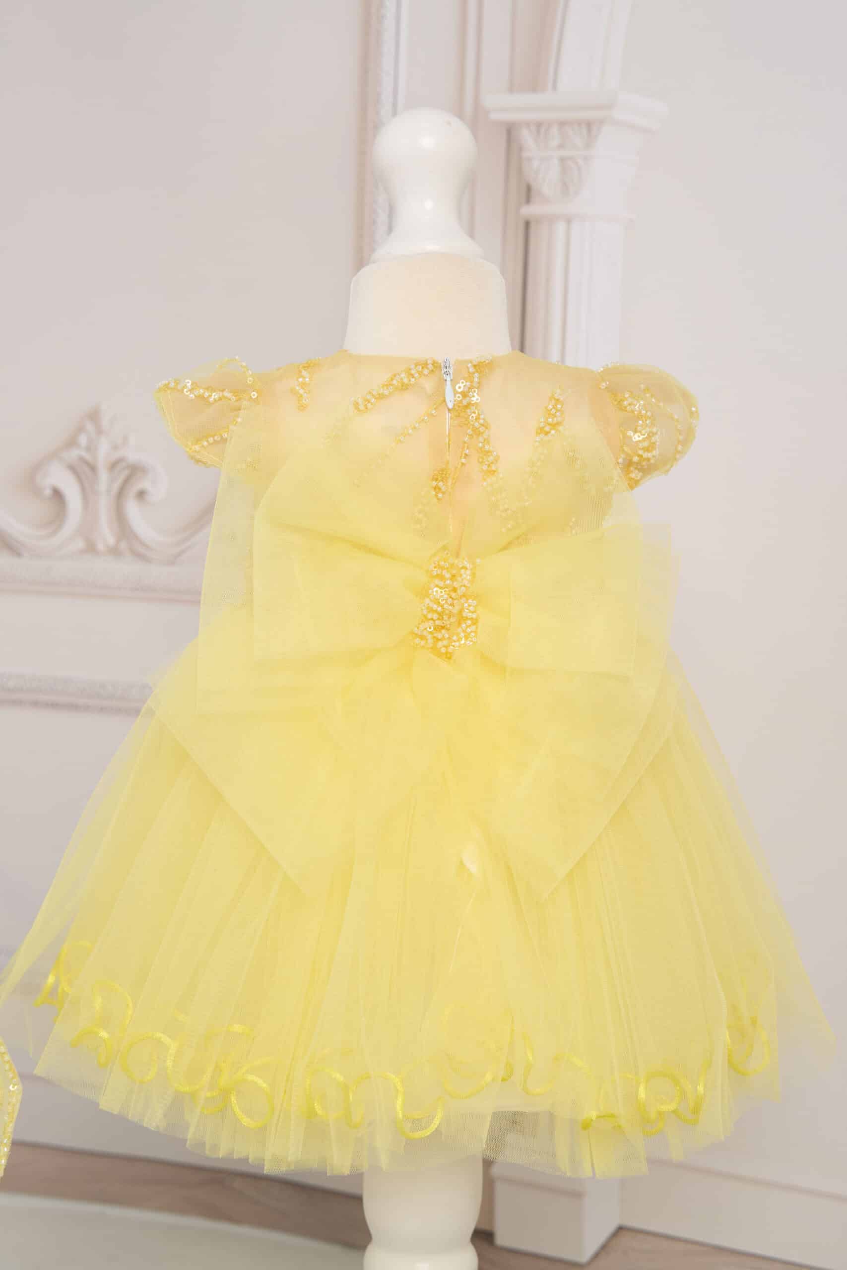 Rochiță Arabella - galben 1 Rochiță Arabella - galben