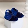 Costum De Botez Catifea Serafim Albastru Royal